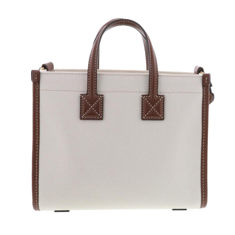 BURBERRY Freya Tote Bag Canvas Leather Beige - Picture 4 of 5